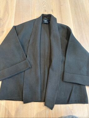 Maeve by Anthropologie One Size Wilfred Free Black Fuzzy Open Cardigan.